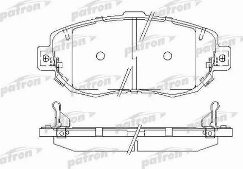 Patron PBP1564 - Гальмівні колодки, дискові гальма autozip.com.ua