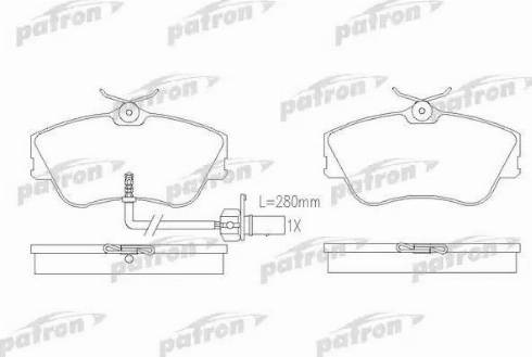 Patron PBP1519 - Гальмівні колодки, дискові гальма autozip.com.ua