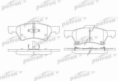 Patron PBP1510 - Гальмівні колодки, дискові гальма autozip.com.ua