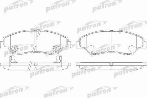 Patron PBP1536 - Гальмівні колодки, дискові гальма autozip.com.ua