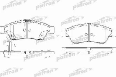 Patron PBP1533 - Гальмівні колодки, дискові гальма autozip.com.ua