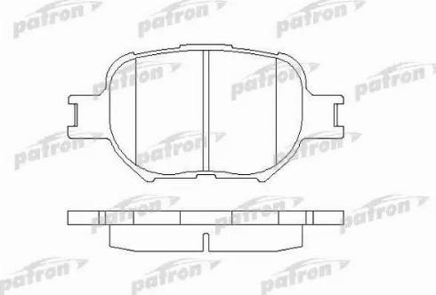 Patron PBP1528 - Гальмівні колодки, дискові гальма autozip.com.ua