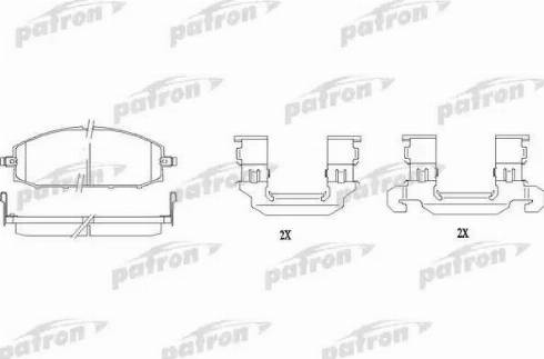 Patron PBP1577 - Гальмівні колодки, дискові гальма autozip.com.ua