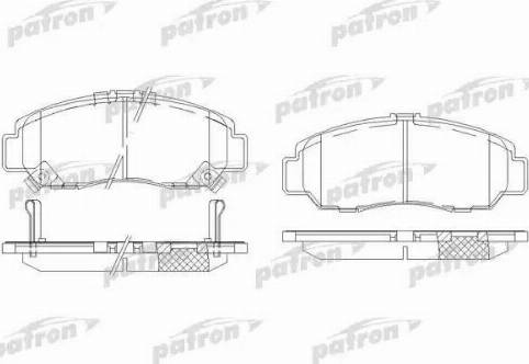 Patron PBP1669 - Гальмівні колодки, дискові гальма autozip.com.ua