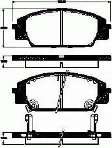 DJ Parts BP1773 - Гальмівні колодки, дискові гальма autozip.com.ua