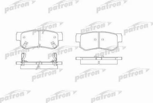 Patron PBP1606 - Гальмівні колодки, дискові гальма autozip.com.ua