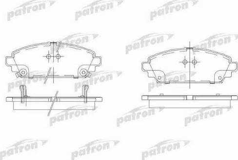 Patron PBP1601 - Гальмівні колодки, дискові гальма autozip.com.ua