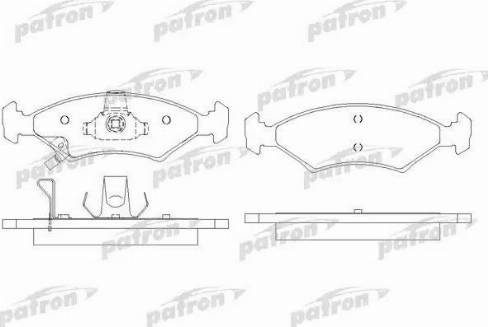 Patron PBP1607 - Гальмівні колодки, дискові гальма autozip.com.ua