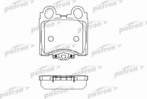 Patron PBP1610 - Гальмівні колодки, дискові гальма autozip.com.ua