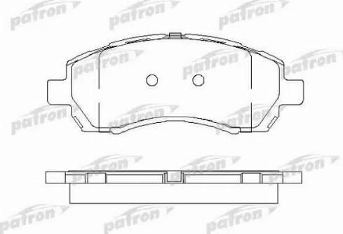 Patron PBP1612 - Гальмівні колодки, дискові гальма autozip.com.ua