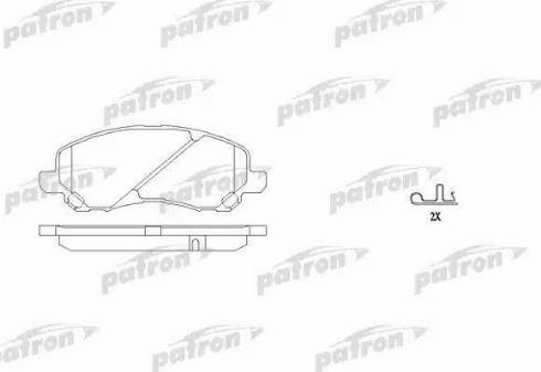 Patron PBP1621 - Гальмівні колодки, дискові гальма autozip.com.ua