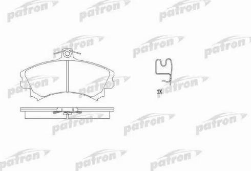 Patron PBP1093 - Гальмівні колодки, дискові гальма autozip.com.ua