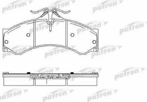 Patron PBP1043 - Гальмівні колодки, дискові гальма autozip.com.ua