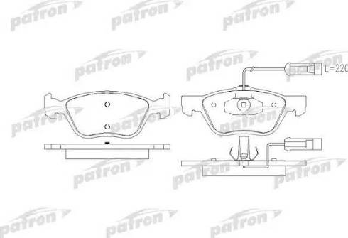 Patron PBP1299 - Гальмівні колодки, дискові гальма autozip.com.ua