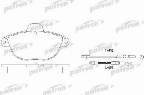 Patron PBP1069 - Гальмівні колодки, дискові гальма autozip.com.ua