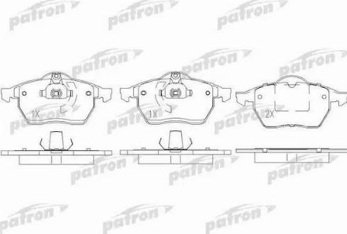 Patron PBP1068 - Гальмівні колодки, дискові гальма autozip.com.ua