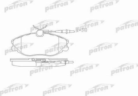 Patron PBP1063 - Гальмівні колодки, дискові гальма autozip.com.ua