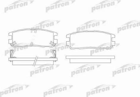 Patron PBP1017 - Гальмівні колодки, дискові гальма autozip.com.ua