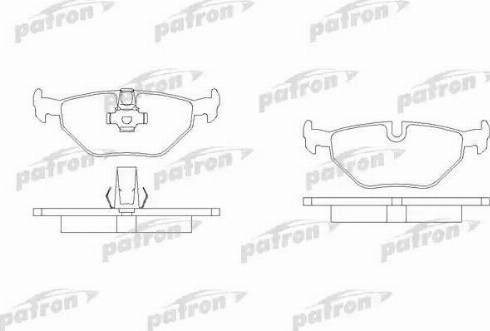 Patron PBP1075 - Гальмівні колодки, дискові гальма autozip.com.ua