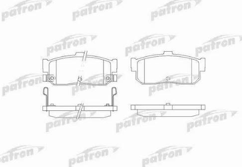 Patron PBP1104 - Гальмівні колодки, дискові гальма autozip.com.ua