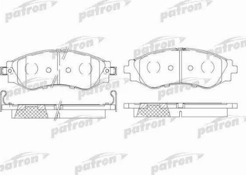 Patron PBP1116 - Гальмівні колодки, дискові гальма autozip.com.ua