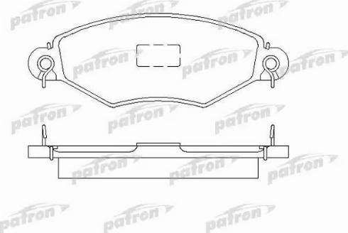 Patron PBP1135 - Гальмівні колодки, дискові гальма autozip.com.ua