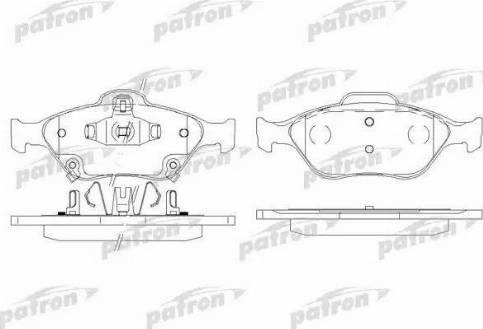 Patron PBP1890 - Гальмівні колодки, дискові гальма autozip.com.ua