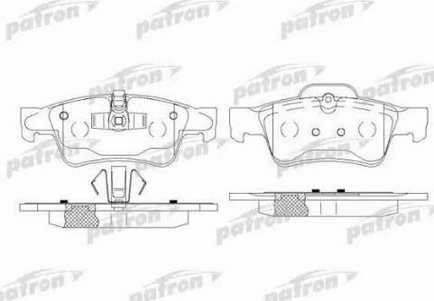 Patron PBP1831 - Гальмівні колодки, дискові гальма autozip.com.ua