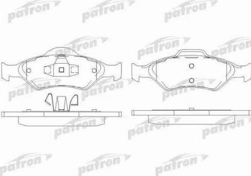 Patron PBP1393 - Гальмівні колодки, дискові гальма autozip.com.ua