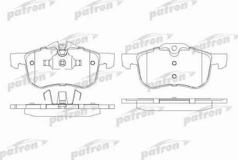 Patron PBP1355 - Гальмівні колодки, дискові гальма autozip.com.ua