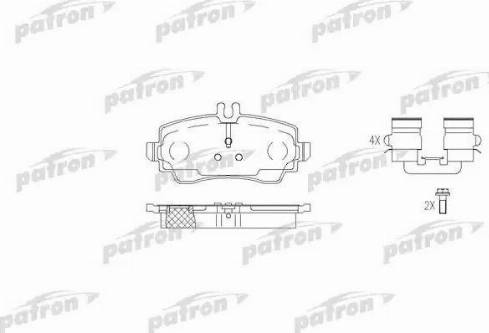 Patron PBP1357 - Гальмівні колодки, дискові гальма autozip.com.ua