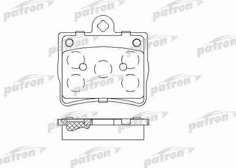 Patron PBP1310 - Гальмівні колодки, дискові гальма autozip.com.ua