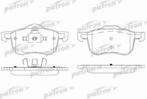 Patron PBP1382 - Гальмівні колодки, дискові гальма autozip.com.ua