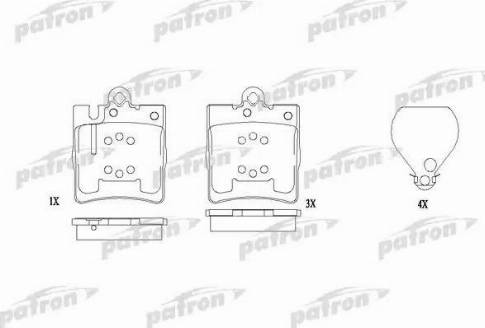 Patron PBP1322 - Гальмівні колодки, дискові гальма autozip.com.ua