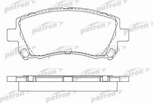 Patron PBP1327 - Гальмівні колодки, дискові гальма autozip.com.ua