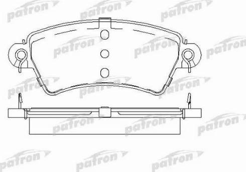 Patron PBP1370 - Гальмівні колодки, дискові гальма autozip.com.ua