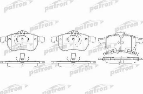 Patron PBP1295 - Гальмівні колодки, дискові гальма autozip.com.ua