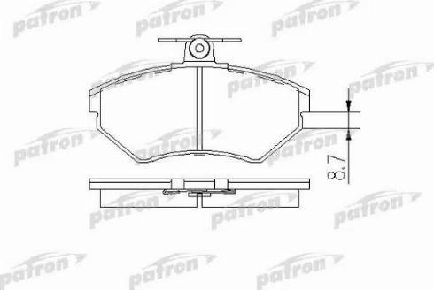 Patron PBP1289 - Гальмівні колодки, дискові гальма autozip.com.ua