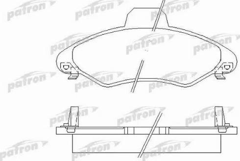 Patron PBP1276 - Гальмівні колодки, дискові гальма autozip.com.ua