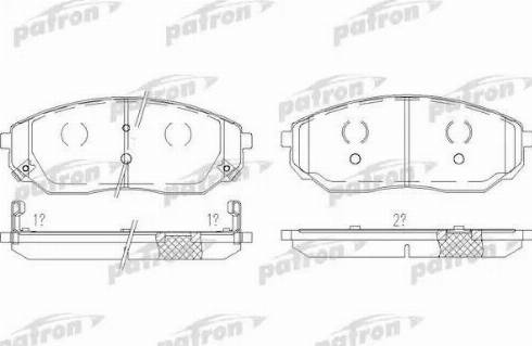 Patron PBP1735 - Гальмівні колодки, дискові гальма autozip.com.ua