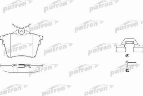 Patron PBP1727 - Гальмівні колодки, дискові гальма autozip.com.ua