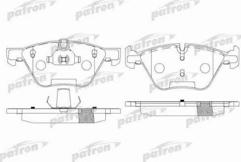 Patron PBP1773 - Гальмівні колодки, дискові гальма autozip.com.ua