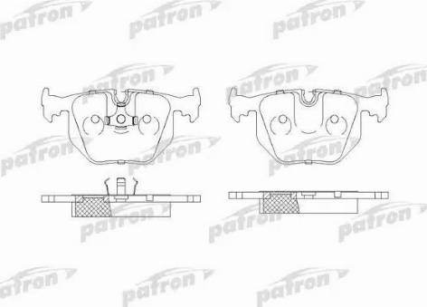 Patron PBP857 - Гальмівні колодки, дискові гальма autozip.com.ua