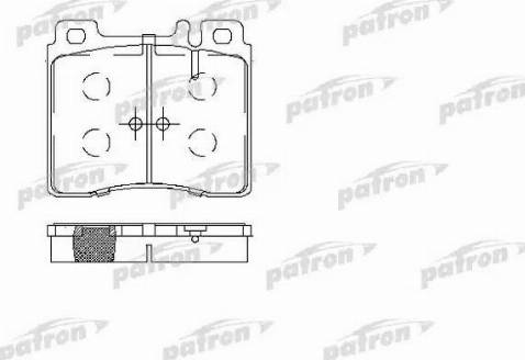 Patron PBP800 - Гальмівні колодки, дискові гальма autozip.com.ua