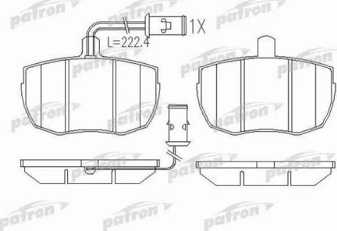 Patron PBP829 - Гальмівні колодки, дискові гальма autozip.com.ua