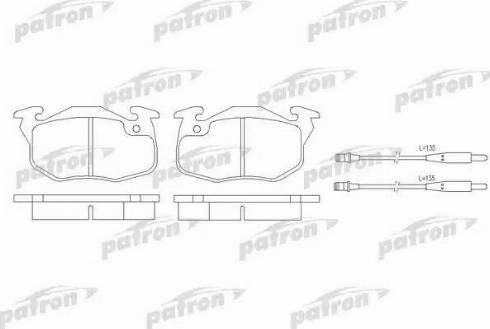 Patron PBP393 - Гальмівні колодки, дискові гальма autozip.com.ua