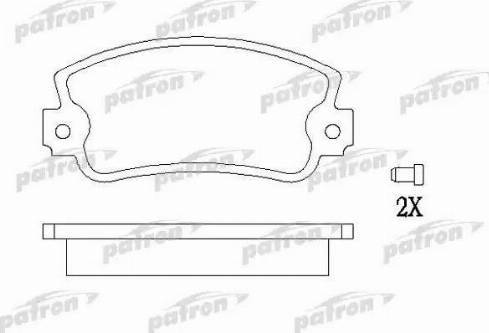 Patron PBP346 - Гальмівні колодки, дискові гальма autozip.com.ua