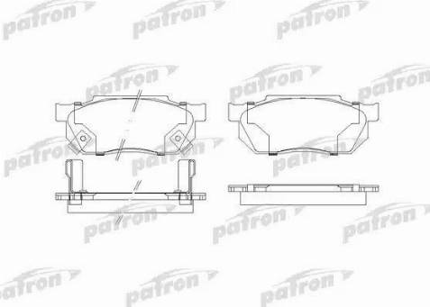 Patron PBP300 - Гальмівні колодки, дискові гальма autozip.com.ua