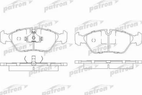 Patron PBP256 - Гальмівні колодки, дискові гальма autozip.com.ua