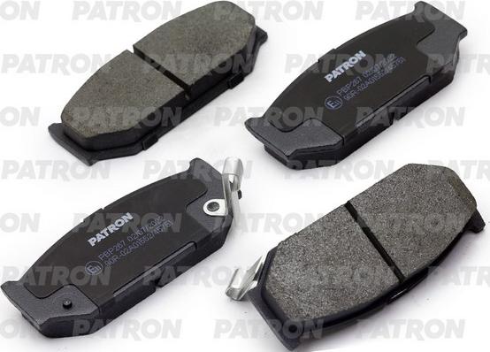 Patron PBP267 - Гальмівні колодки, дискові гальма autozip.com.ua